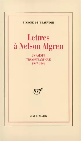 Couverture du produit · Lettres à Nelson Algren