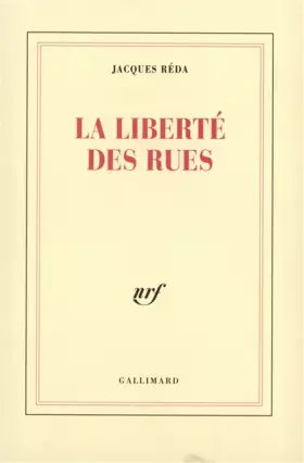 Couverture du produit · La Liberté des rues