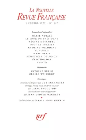 Couverture du produit · La N.R.F., numéro 537