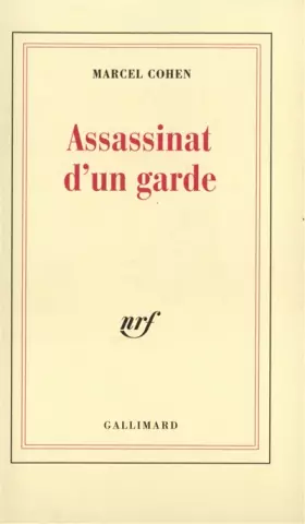 Couverture du produit · Assassinat d'un garde