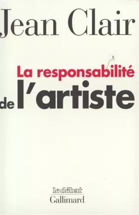 Couverture du produit · La responsabilité de l'artiste