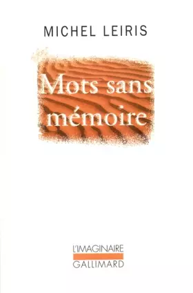 Couverture du produit · Mots sans mémoire