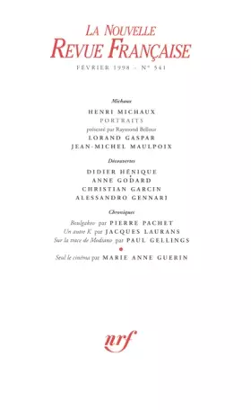 Couverture du produit · La N.R.F., numéro 541