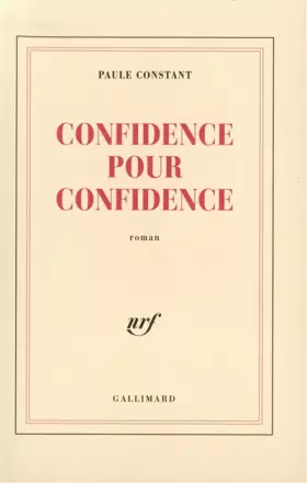 Couverture du produit · Confidence pour confidence - Prix Goncourt 1998