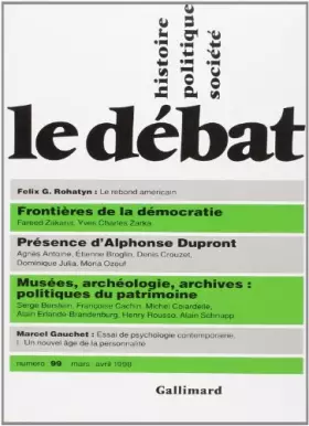 Couverture du produit · Le Débat, numéro 99