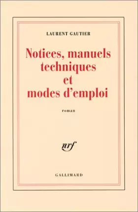 Couverture du produit · Notices, manuels techniques et modes d'emploi