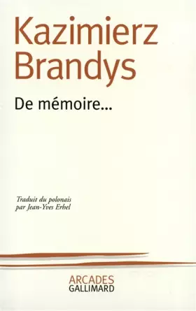 Couverture du produit · De mémoire...