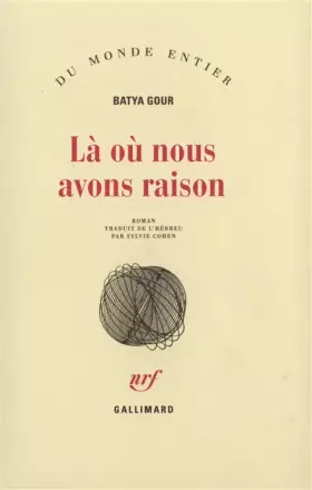 Couverture du produit · Là où nous avons raison