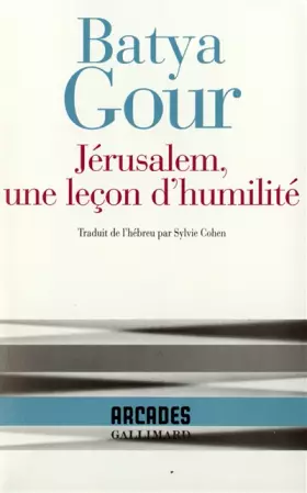 Couverture du produit · Jérusalem, une leçon d'humilité