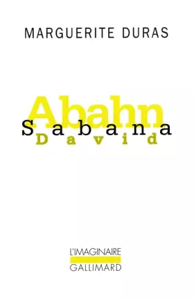 Couverture du produit · Abahn Sabana David
