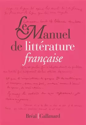 Couverture du produit · Le Manuel de littérature française