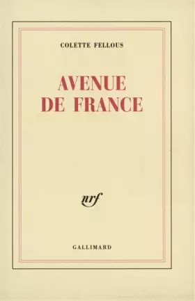 Couverture du produit · Avenue de France
