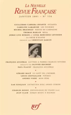 Couverture du produit · Nouvelle revue française, numéro 556