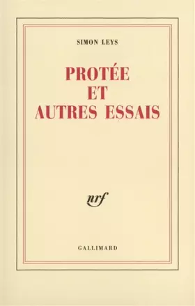 Couverture du produit · Protée et autres essais