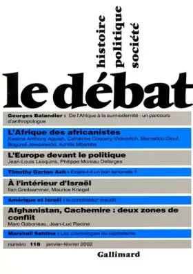Couverture du produit · Le Débat, numéro 118, janvier-février 2002