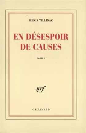 Couverture du produit · En désespoir de causes