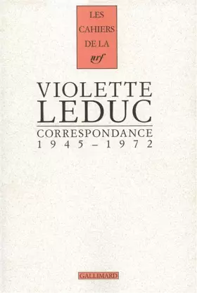 Couverture du produit · Correspondance: (1945-1972)