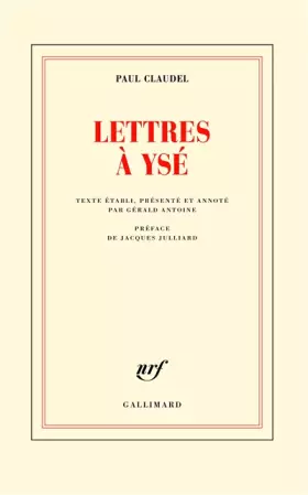 Couverture du produit · Lettres à Ysé