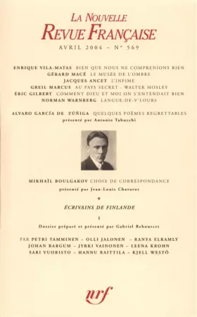 Couverture du produit · La N.R.F, numéro 569 - Février 2004