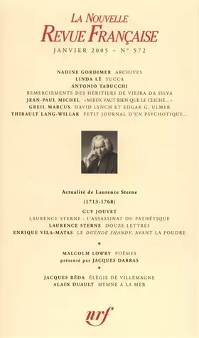 Couverture du produit · La Nouvelle Revue Française