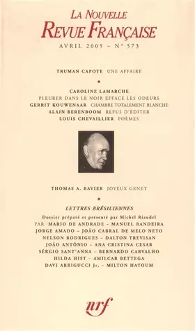 Couverture du produit · La Nouvelle Revue Française