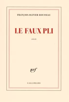 Couverture du produit · Le faux pli
