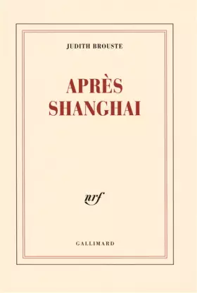 Couverture du produit · Après Shanghai