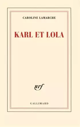Couverture du produit · Karl et Lola