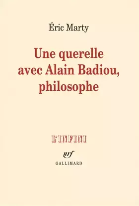 Couverture du produit · Une querelle avec Alain Badiou, philosophe