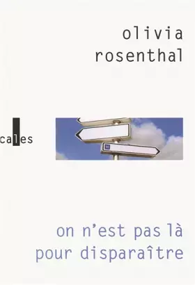 Couverture du produit · On n'est pas là pour disparaître