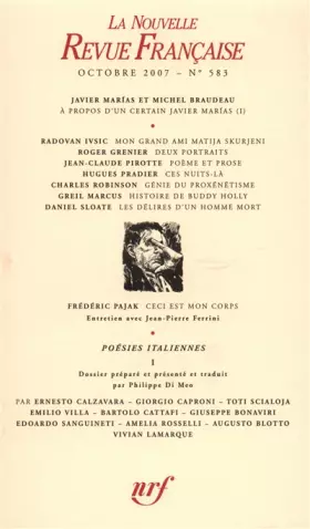 Couverture du produit · La Nouvelle Revue Française