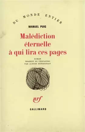 Couverture du produit · Malédiction éternelle à qui lira ces pages
