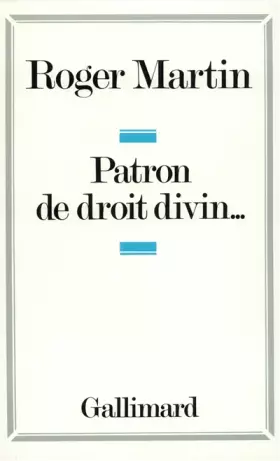 Couverture du produit · Patron de droit divin...