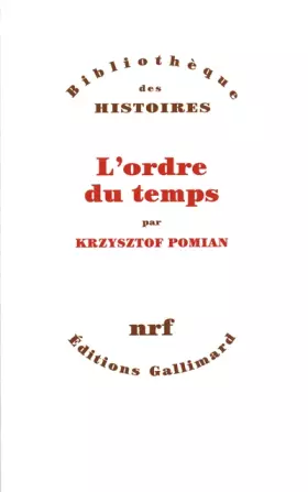 Couverture du produit · L'Ordre du temps