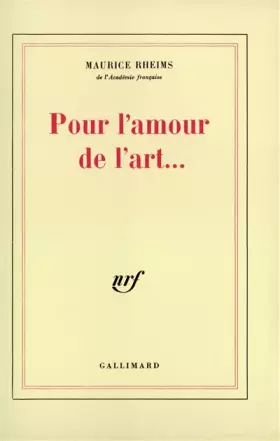 Couverture du produit · Pour l'amour de l'Art...