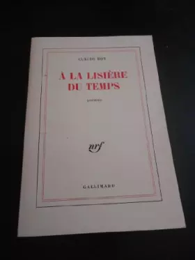 Couverture du produit · À la lisière du temps : Poèmes