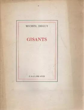 Couverture du produit · Gisants