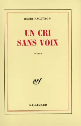 Couverture du produit · Un cri sans voix