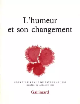 Couverture du produit · L'Humeur et son changement