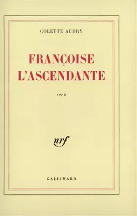 Couverture du produit · Françoise l'ascendante