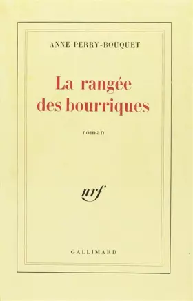 Couverture du produit · La Rangée des bourriques