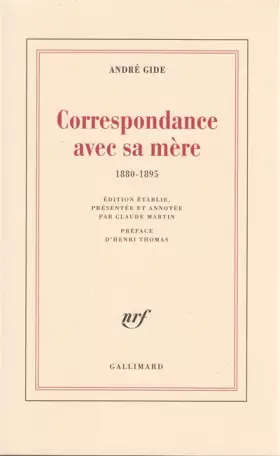 Couverture du produit · Correspondance avec sa mère, 1880-1895