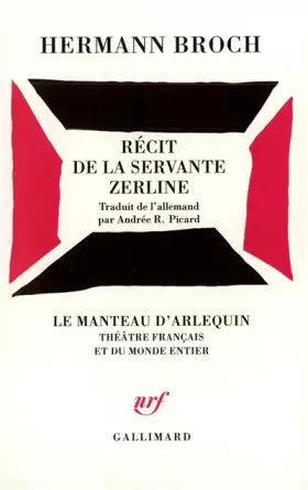 Couverture du produit · Récit de la servante Zerline