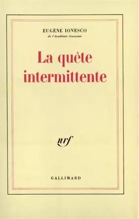 Couverture du produit · La Quête intermittente