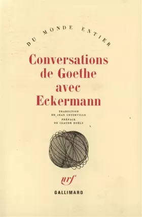 Couverture du produit · Conversations de Goethe avec Eckermann