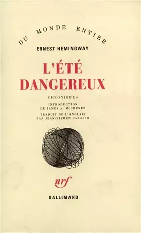 Couverture du produit · L'été dangereux: Chroniques