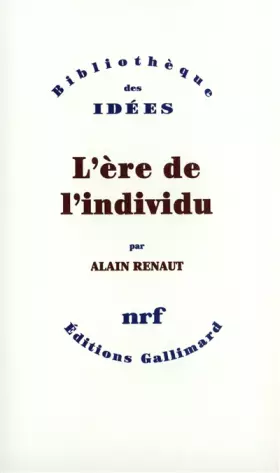 Couverture du produit · L'Ere de l'individu