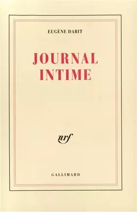 Couverture du produit · Journal intime: (1928-1936)