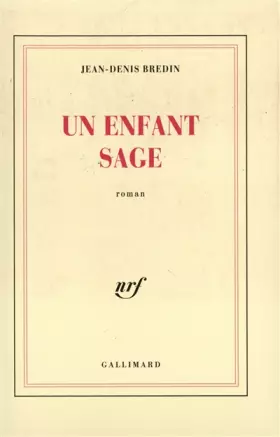 Couverture du produit · Un Enfant sage