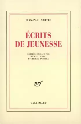 Couverture du produit · Ecrits de jeunesse